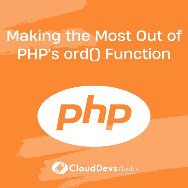 Making the Most Out of PHP's ord() Function