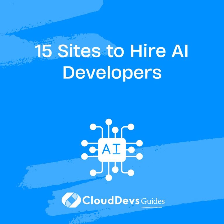 15 Sites to Hire AI Developers
